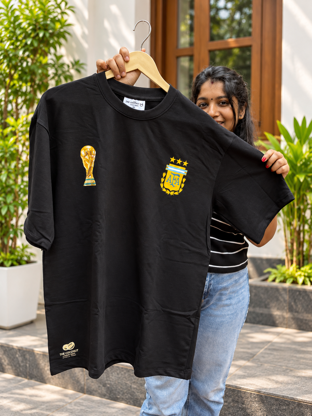 Black Messi Graphic T-Shirt