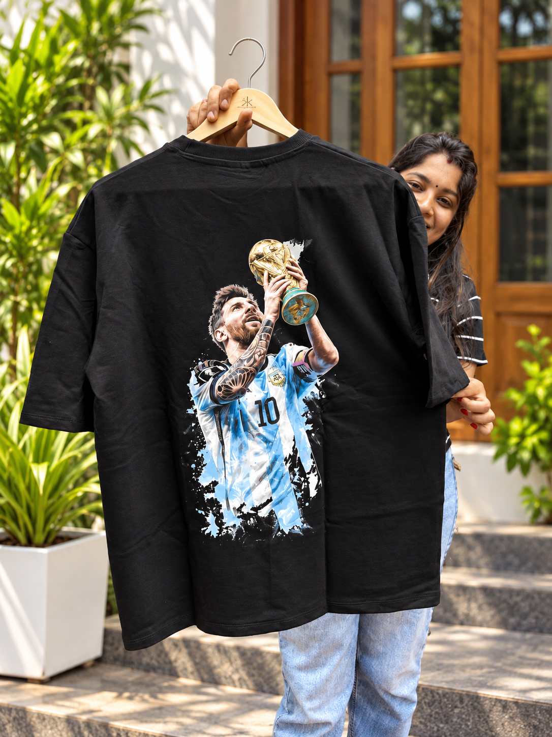 Black Messi Graphic T-Shirt