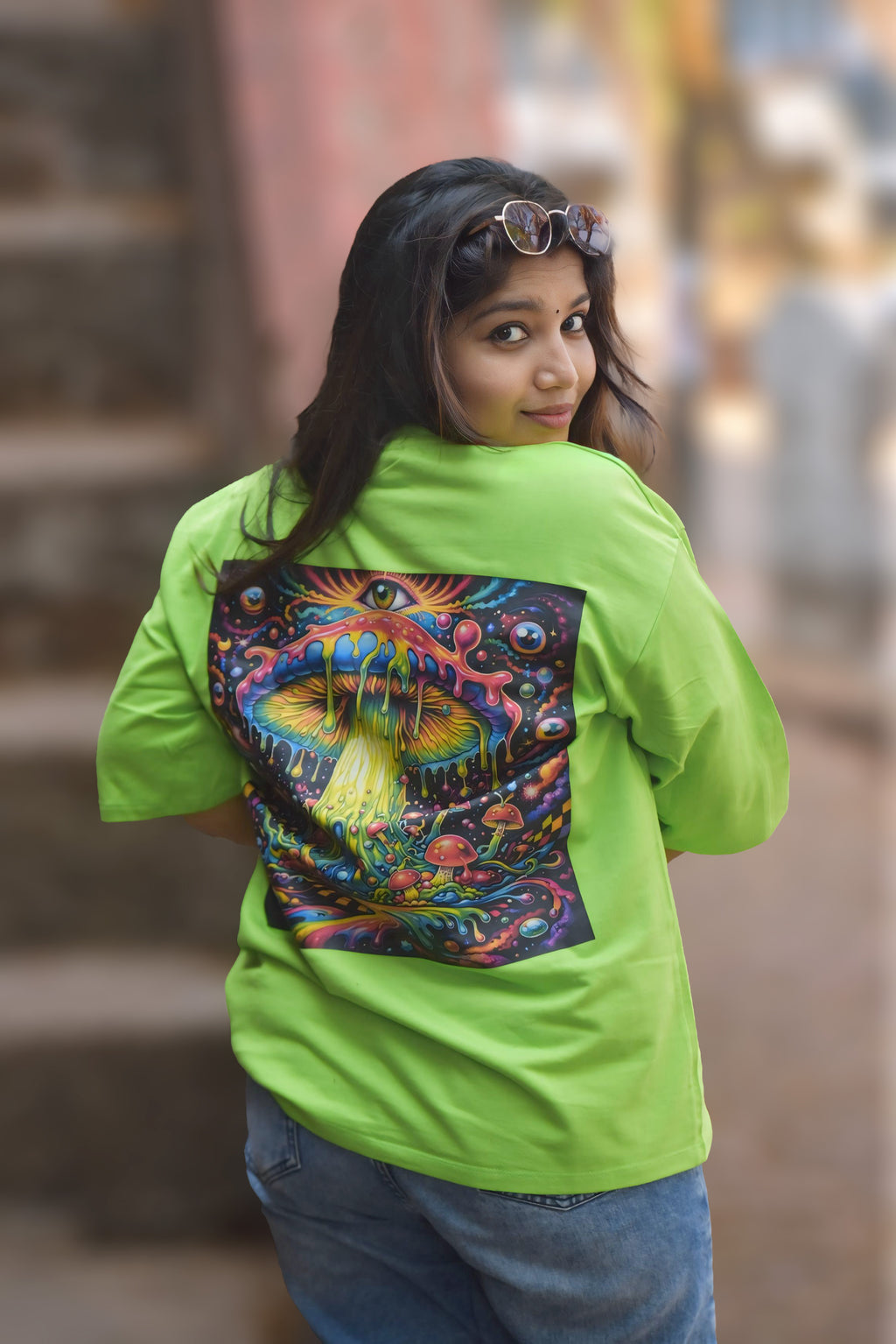 Trippy Mood Oversized  Tshirt