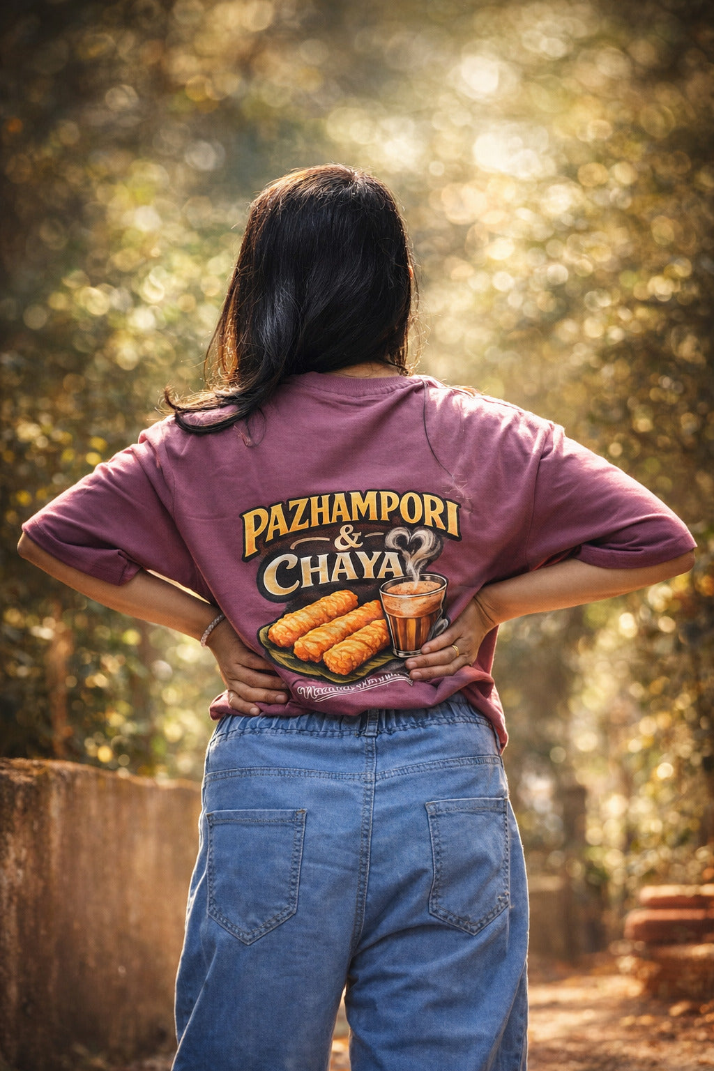 Pazhampori & Chaya Combo... Oversized Tshirt