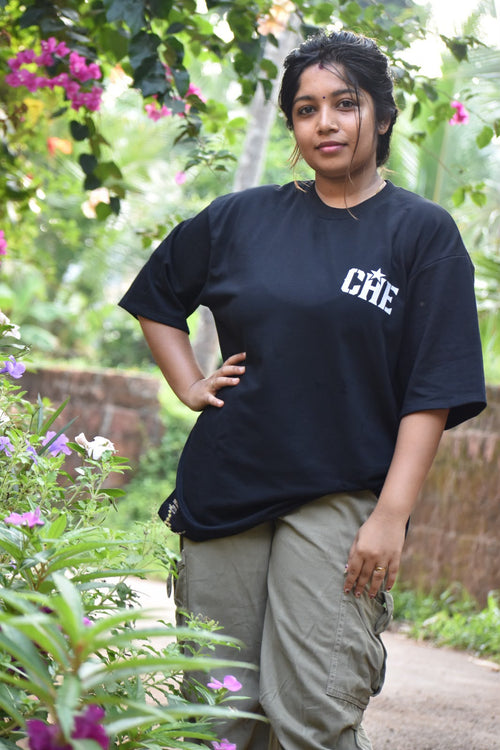 Che Black and White Over Sized T shirt