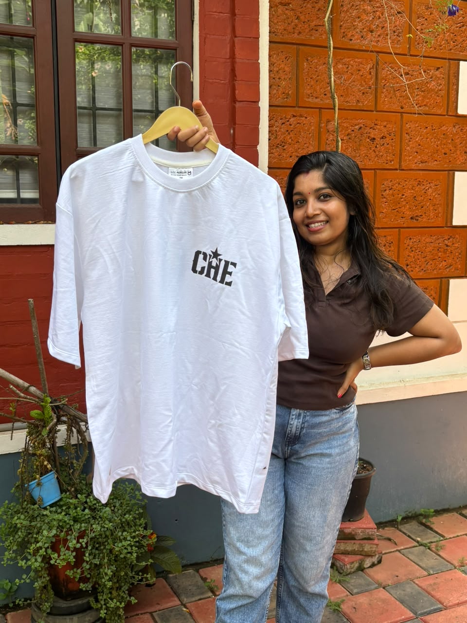 Che White Over Sized T Shirt