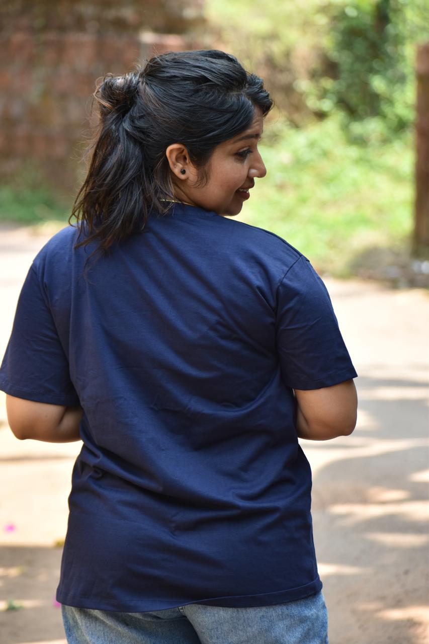 Navy Blue Graphic T-Shirt
