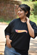 Black Hot Wheels Graphic T-Shirt