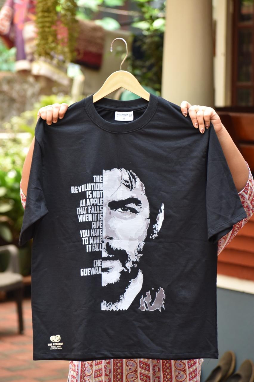 Black Che Guevara Graphic T-Shirt