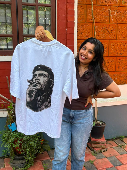 Che White Over Sized T Shirt